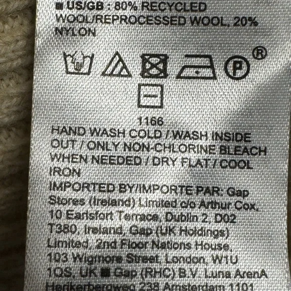 Banana Republic Made of Italian Yarn/wool 80%-Unisex Crewneck Sweater - Picture 6 of 10